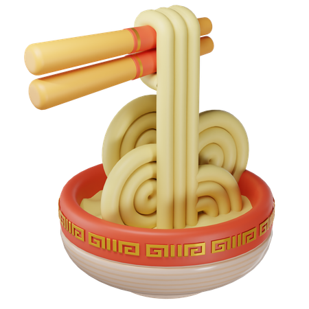 Soupe de nouilles chinoises  3D Icon