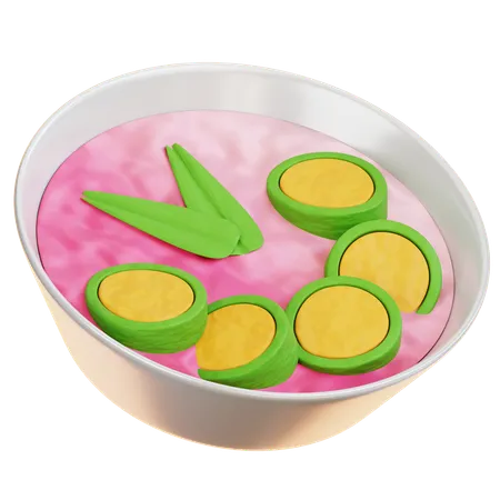 Soupe glacée à la banane  3D Icon