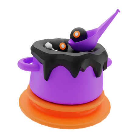 Soupe mystère  3D Illustration