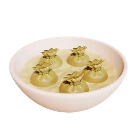 Soupe wonton  3D Icon