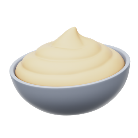Sour Cream  3D Icon