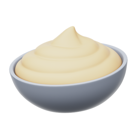 Sour Cream  3D Icon
