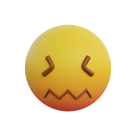 Sour face  3D Emoji