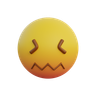 sour emoji 3d illustration