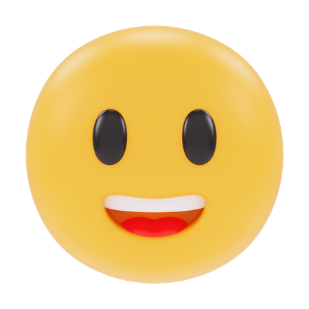 Visage souriant  3D Icon