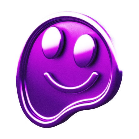 Forme abstraite de sourire  3D Icon