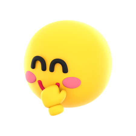 Sourire narquois emoji  3D Icon