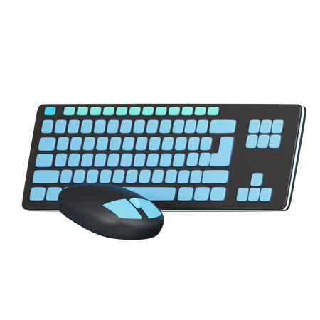 Souris et clavier  3D Icon