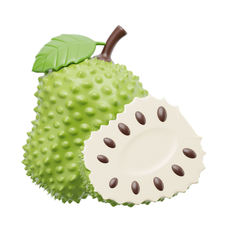 Soursop Fruit  3D Icon