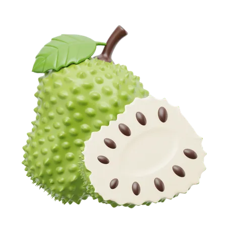 Soursop Fruit  3D Icon