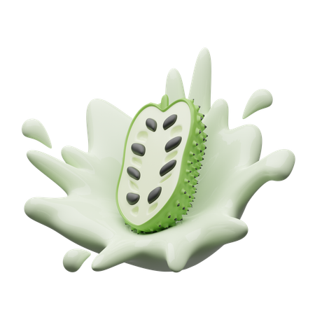 Soursop Juice  3D Icon