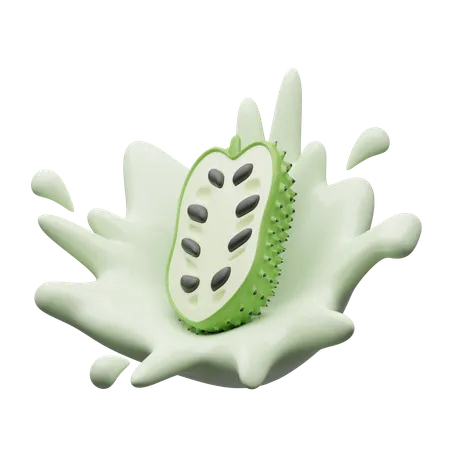 Soursop Juice  3D Icon