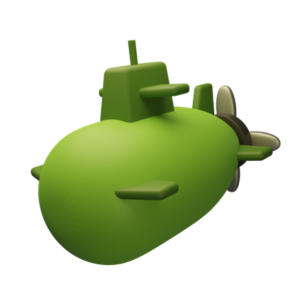 Sous-marin  3D Icon