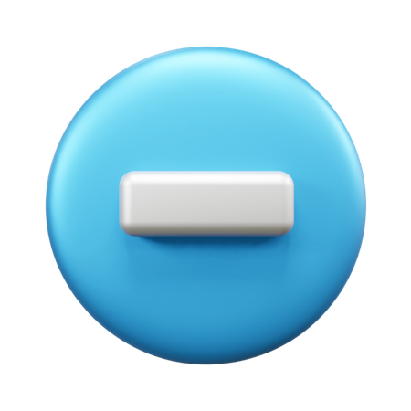 Soustraction  3D Icon