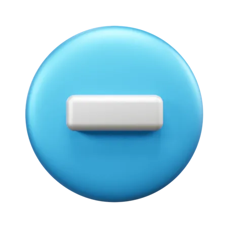 Soustraction  3D Icon