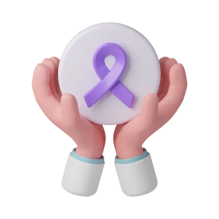 Soutenir la sensibilisation au cancer  3D Icon