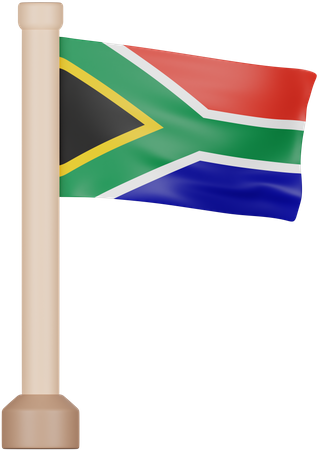 South Africa Flag  3D Icon