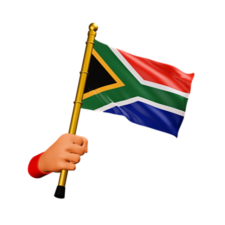 South Africa Flag  3D Icon