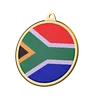 South Africa Flag Medal Badge