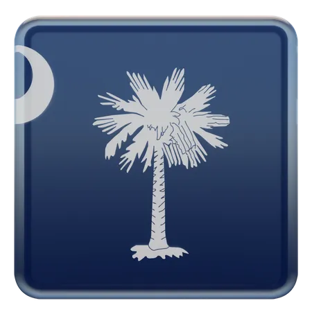 South Carolina Flag  3D Illustration