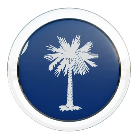 South Carolina Flag  3D Illustration
