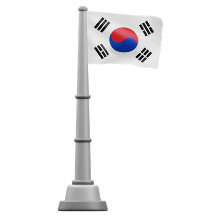 South Korea Flag  3D Icon