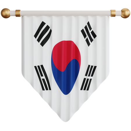 South Korea Flag  3D Icon