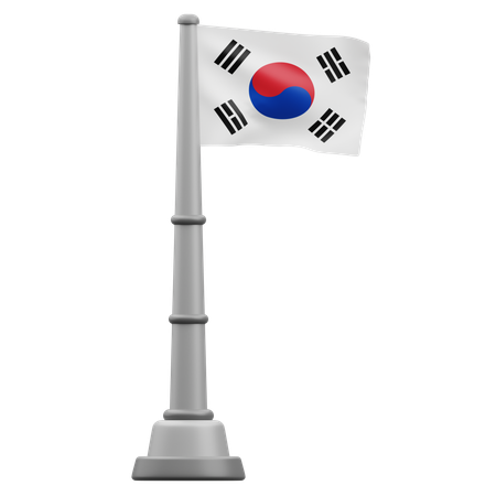 South Korea Flag  3D Icon