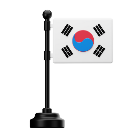 South Korea Flag 3D Icon