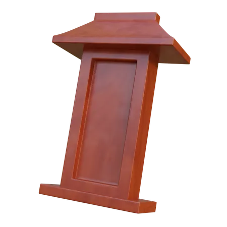 South korea traditional door  3D Icon