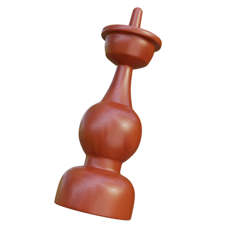韓国の伝統的な水ギセル  3D Icon