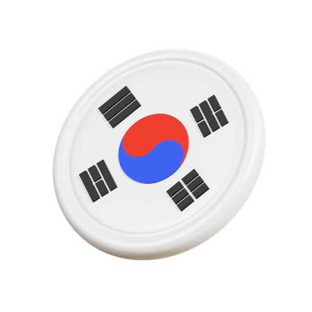 South Korean  3D Icon