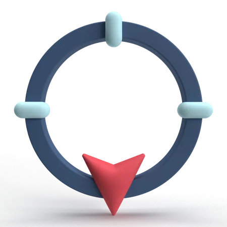 South Navigation  3D Icon