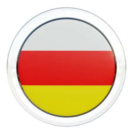 South Ossetia Flag  3D Flag