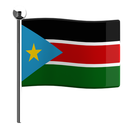 South sudan  3D Icon