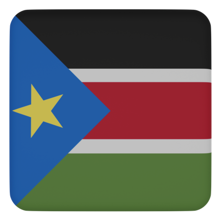 South Sudan  3D Icon