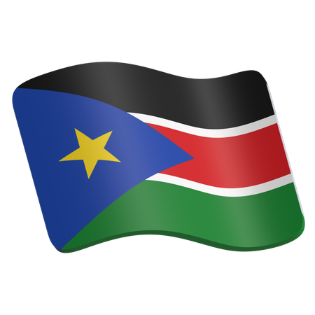 South Sudan  3D Icon