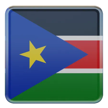 South Sudan Flag 3D Illustration