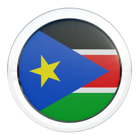 South Sudan Flag  3D Illustration