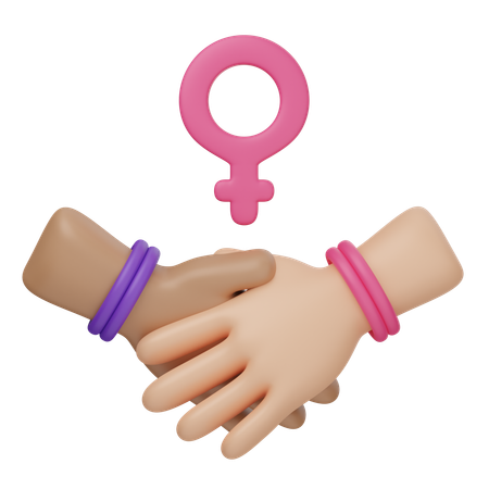 Soutenir les femmes  3D Icon