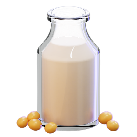 Soy Milk Bottle  3D Icon