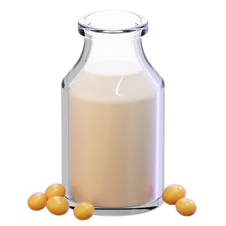 Soy Milk Bottle  3D Icon