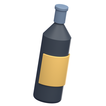 Soy Sauce Bottle  3D Icon