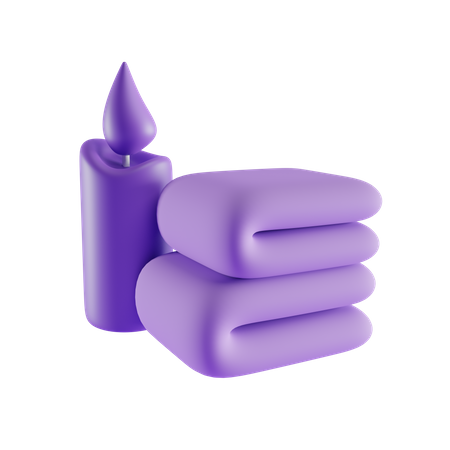 Spa-Handtuch  3D Icon