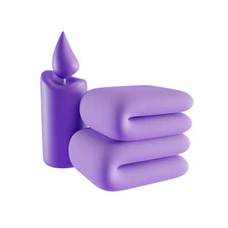 Spa-Handtuch  3D Icon