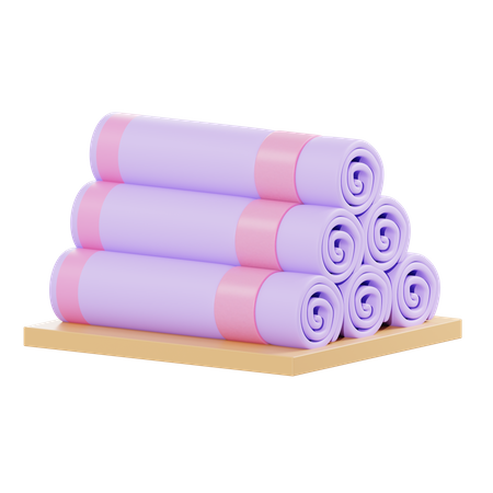 Spa Towel  3D Illustration