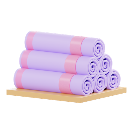 Spa Towel 3D Illustration