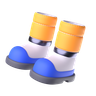 graphics of space boots