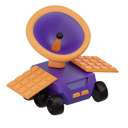 Space Car  3D Icon