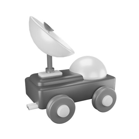 Space car  3D Illustration